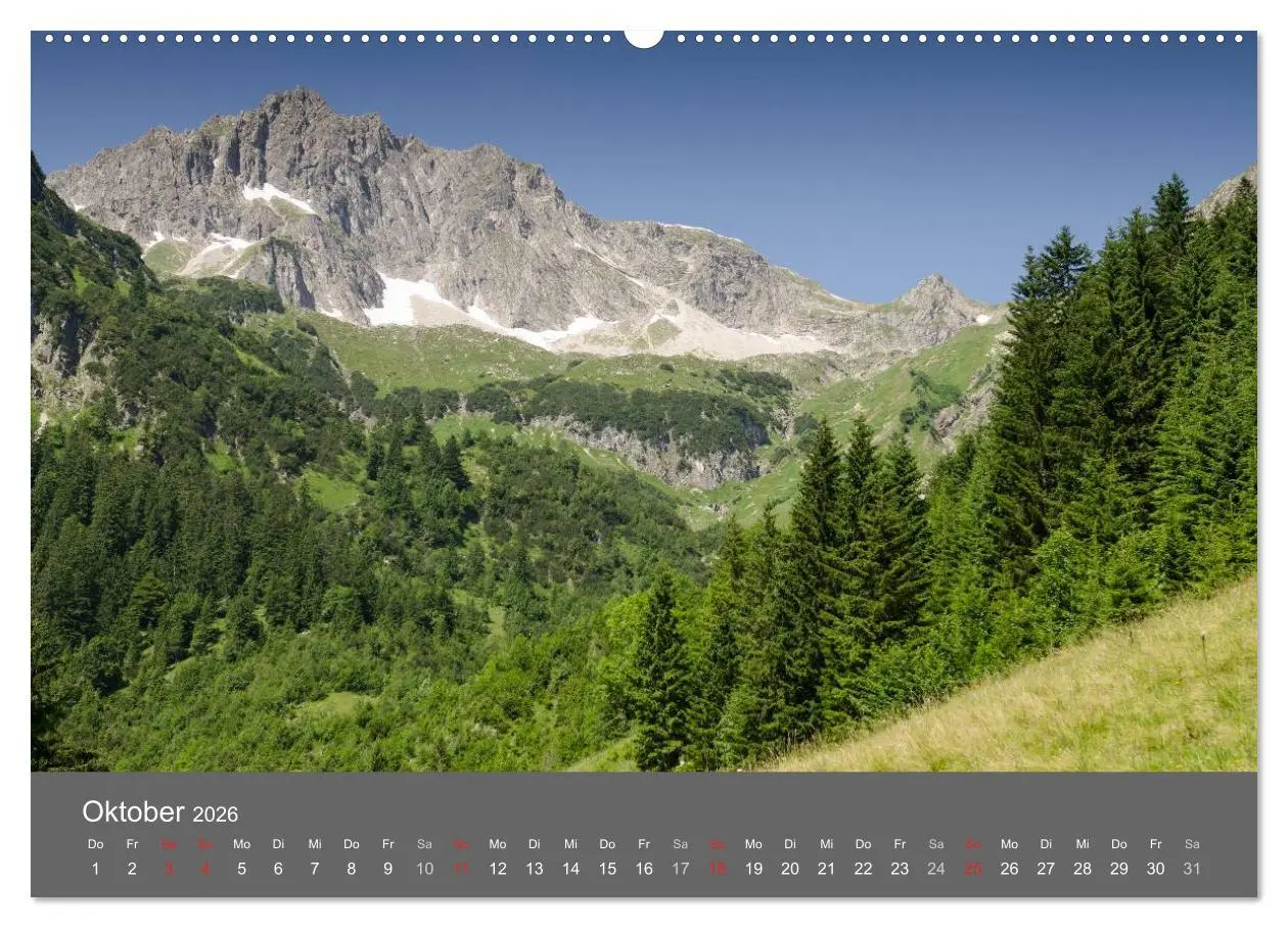 Bild: 9783516220612 | Tannheimer Tal (Wandkalender 2026 DIN A2 quer), CALVENDO...