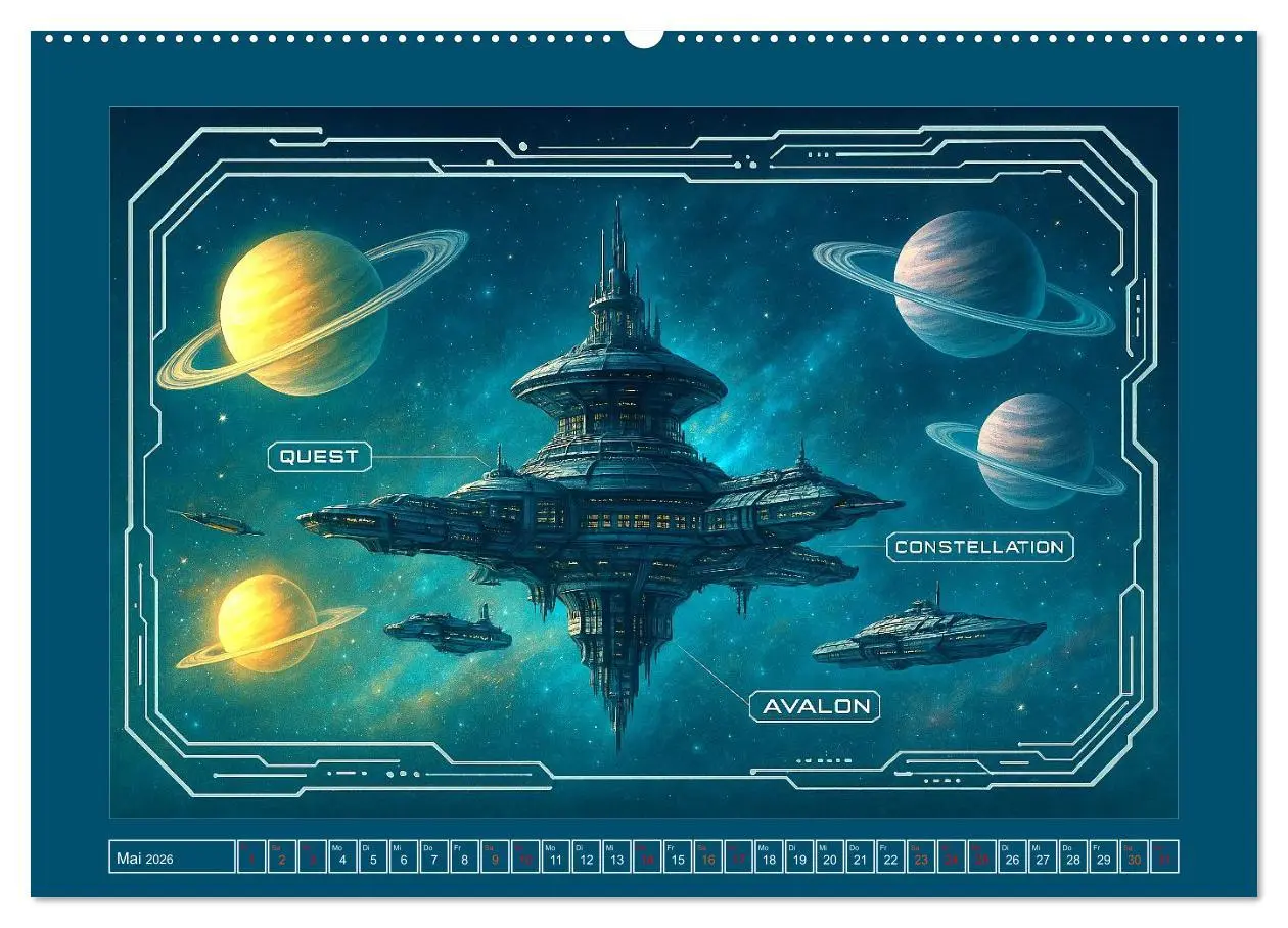 Bild: 9783516600612 | Intelligente Alientechnik (Wandkalender 2026 DIN A2 quer), CALVENDO...