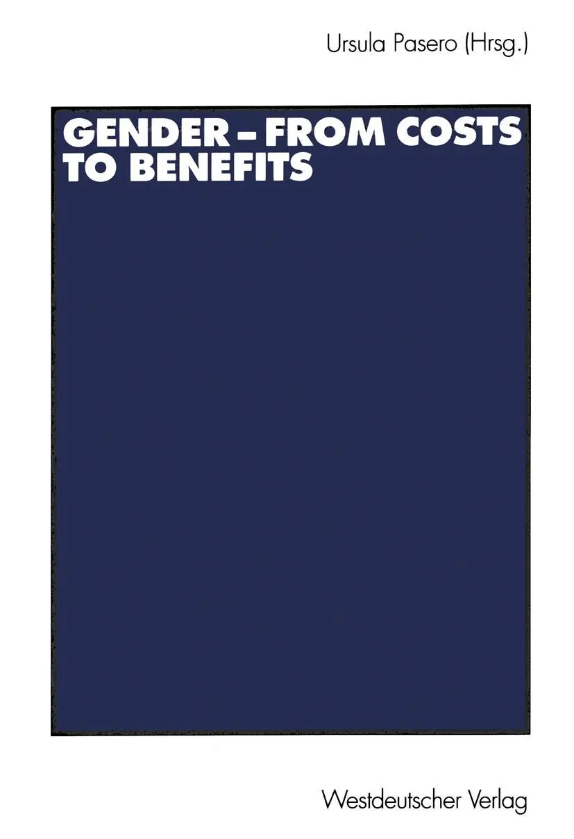 Cover: 9783531140612 | Gender - from Costs to Benefits | Ursula Pasero | Taschenbuch | 298 S.