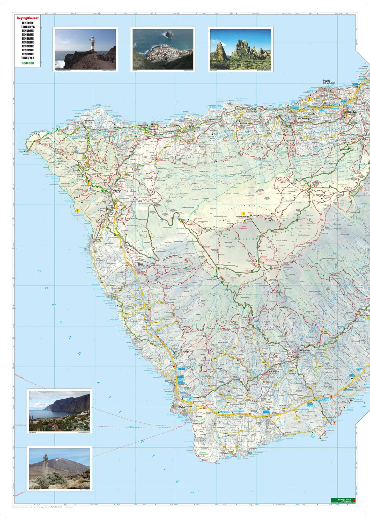 Bild: 9783707910612 | Teneriffa 1 : 50 000 | freytag &amp; berndt | (Land-)Karte | Deutsch
