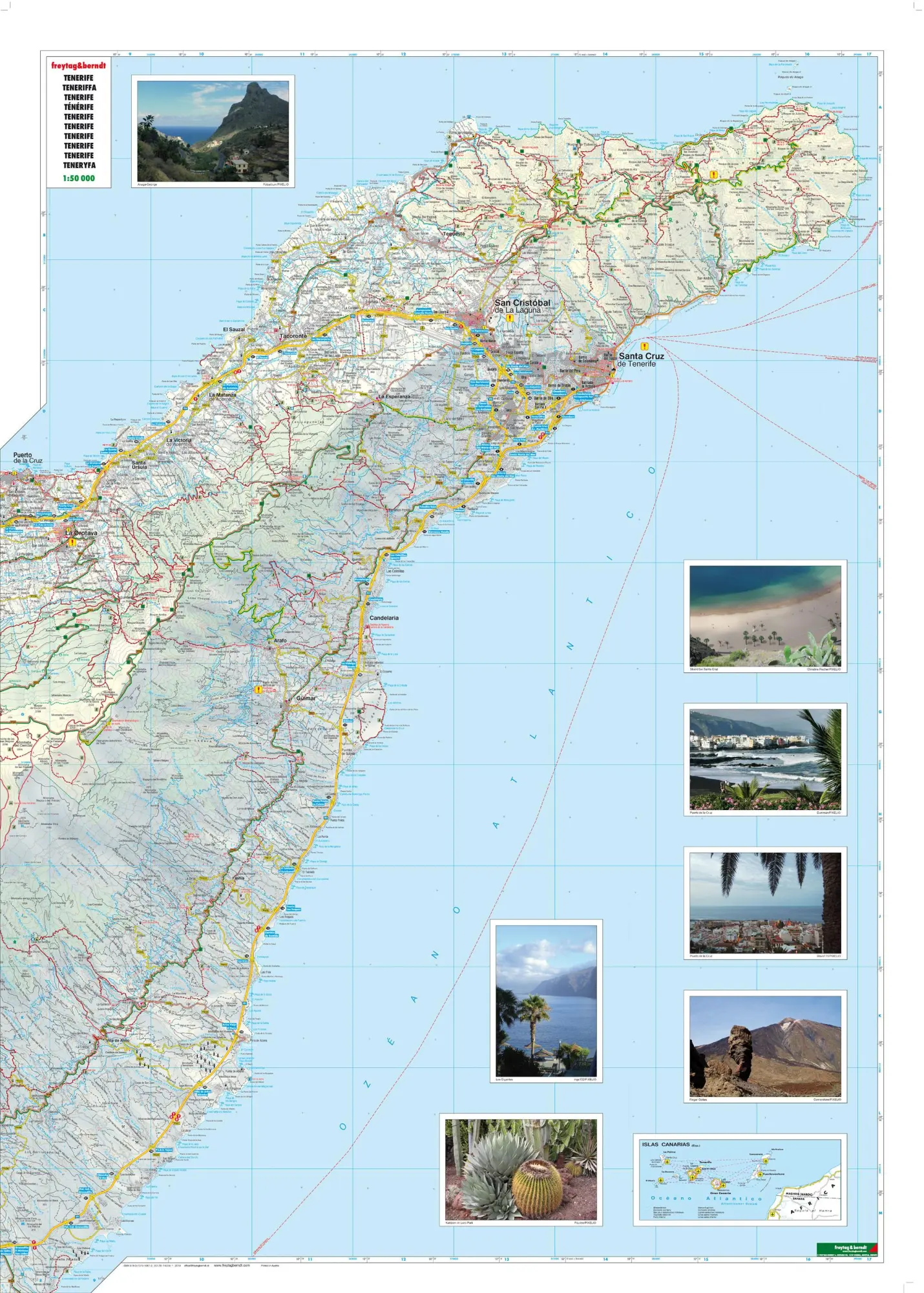 Bild: 9783707910612 | Teneriffa 1 : 50 000 | freytag &amp; berndt | (Land-)Karte | Deutsch