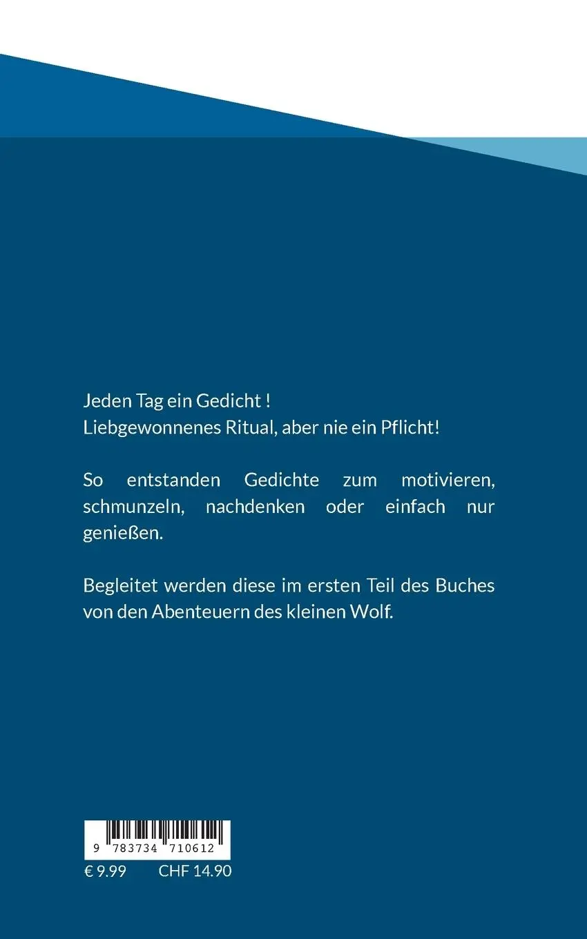 Rückseite: 9783734710612 | Gedankensplitter | und Kurzgeschichten vom kleinen Wolf | Lisiecki