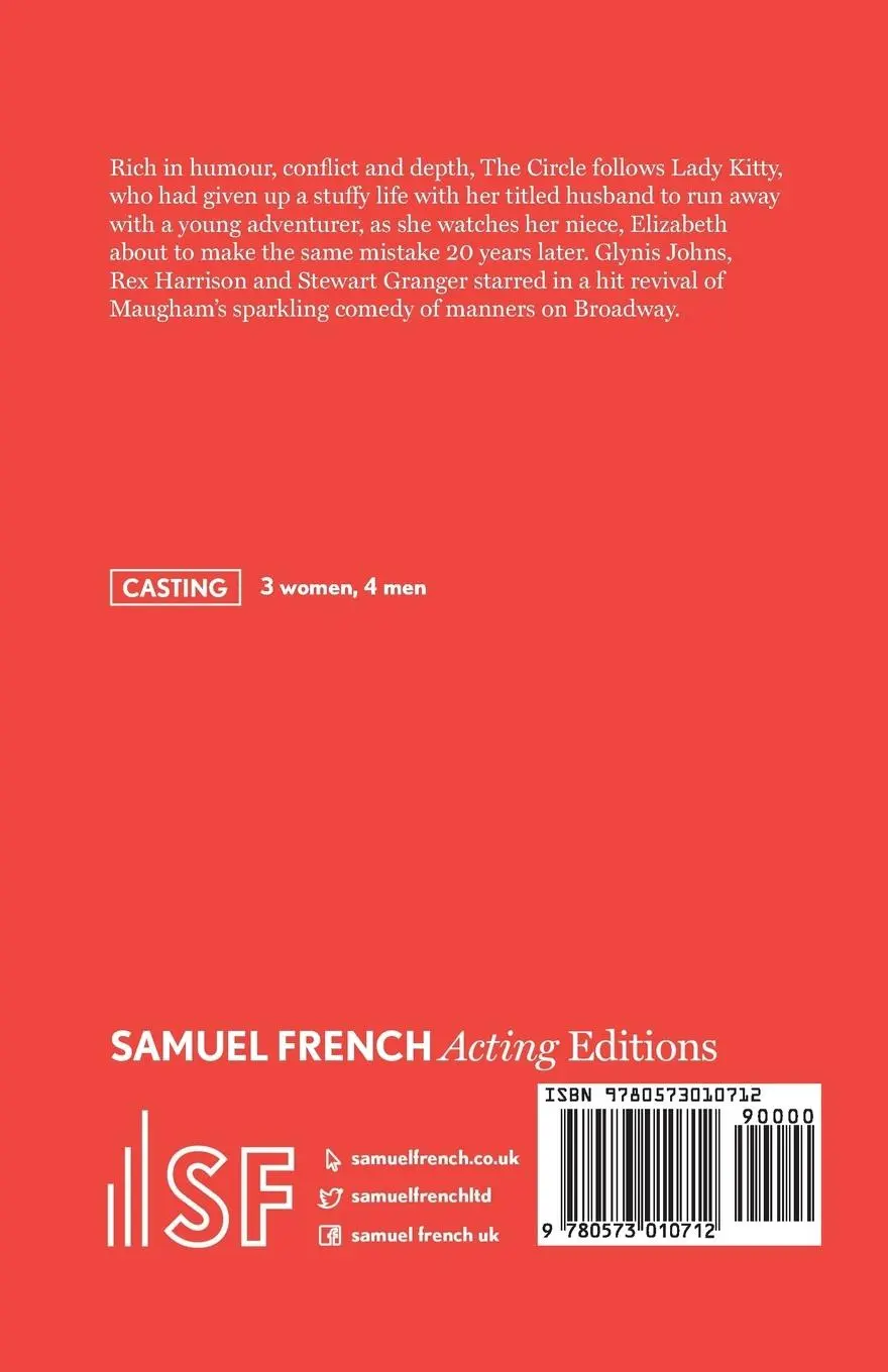 Rückseite: 9780573010712 | The Circle | Somerset Maugham | Taschenbuch | Kartoniert / Broschiert