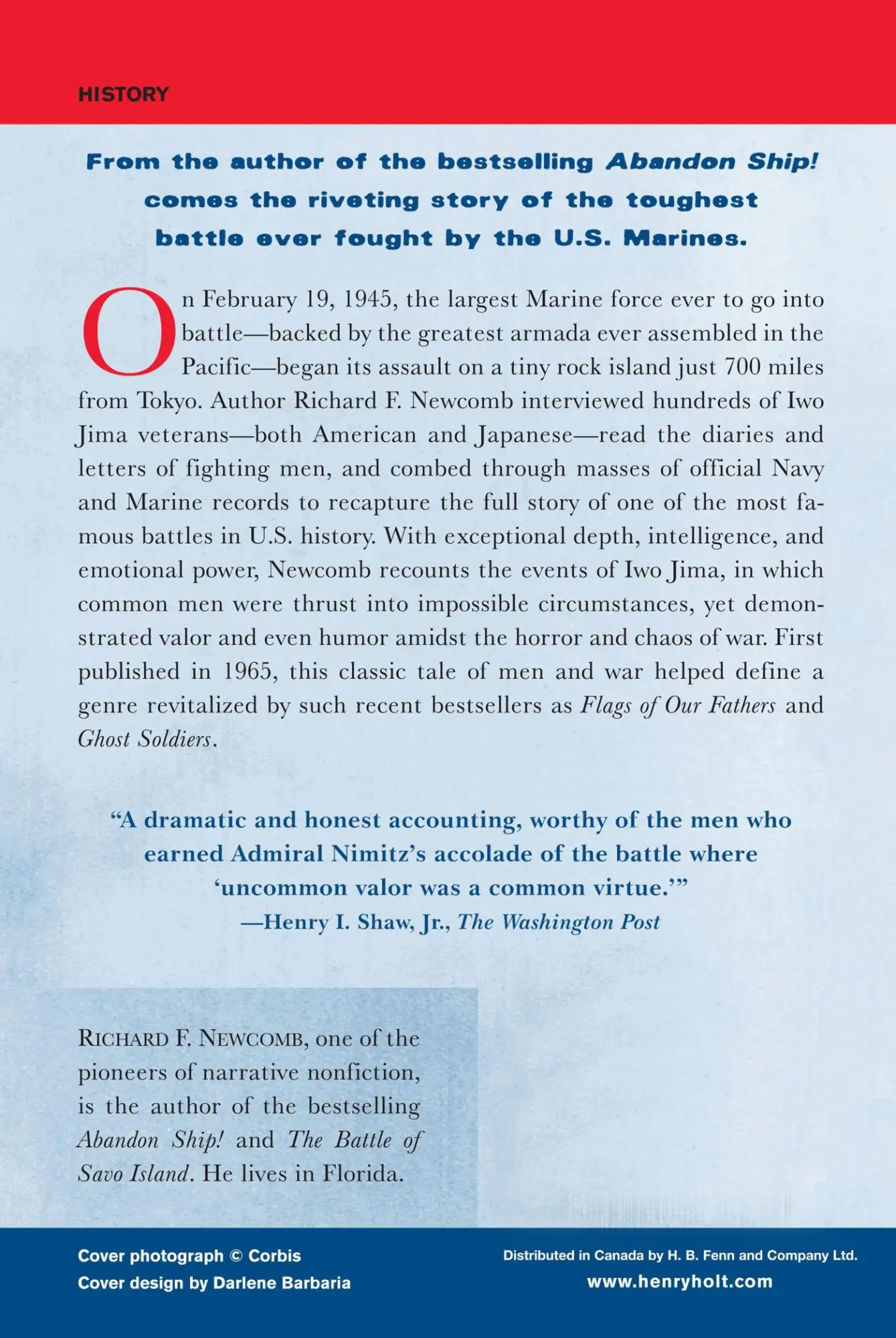 Rückseite: 9780805070712 | Iwo Jima | Richard Newcomb | Taschenbuch | Englisch | 2000