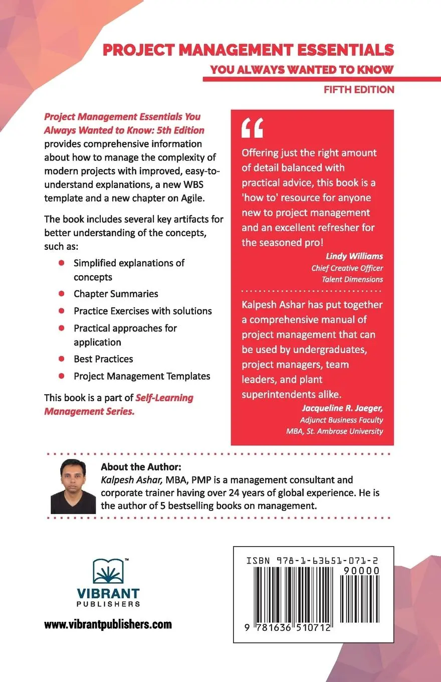 Rückseite: 9781636510712 | Project Management Essentials You Always Wanted To Know | Taschenbuch