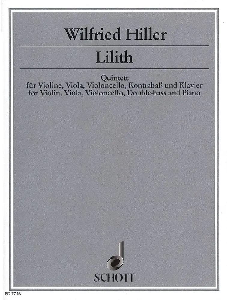 Cover: 9790001080712 | Lilith | Quintet | Wilfried Hiller | Partitur + Stimmen | 1991