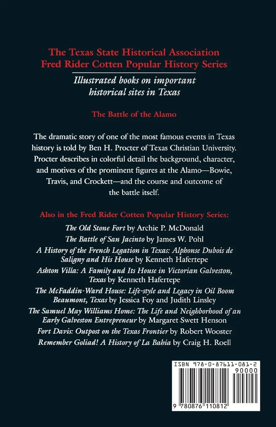 Rückseite: 9780876110812 | The Battle of the Alamo | Ben H. Procter | Taschenbuch | Englisch