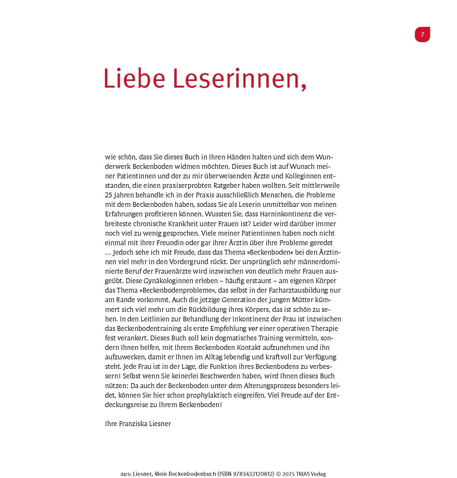 Bild: 9783432120812 | Mein Beckenbodenbuch | Franziska Liesner | Taschenbuch | 144 S. | 2025