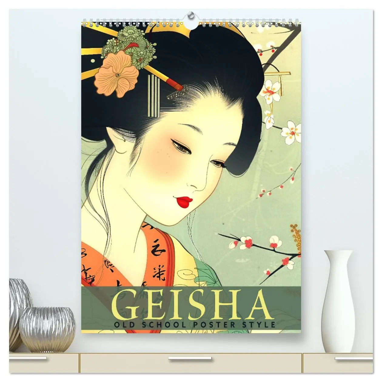 Cover: 9783457280812 | Geisha - Old School Poster Style (hochwertiger Premium Wandkalender...