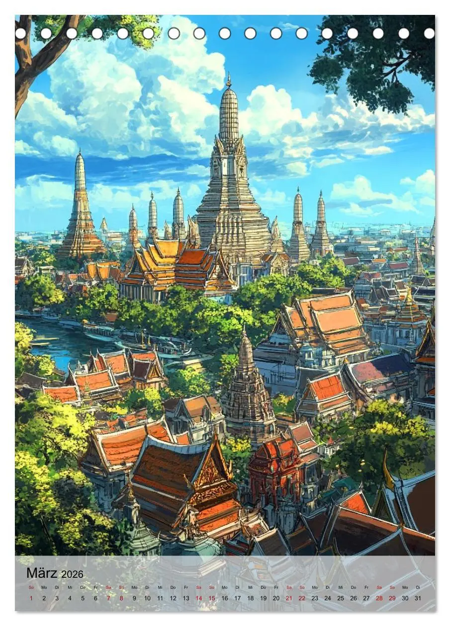 Bild: 9783457800812 | Thailand Fantasie (Tischkalender 2026 DIN A5 hoch), CALVENDO...