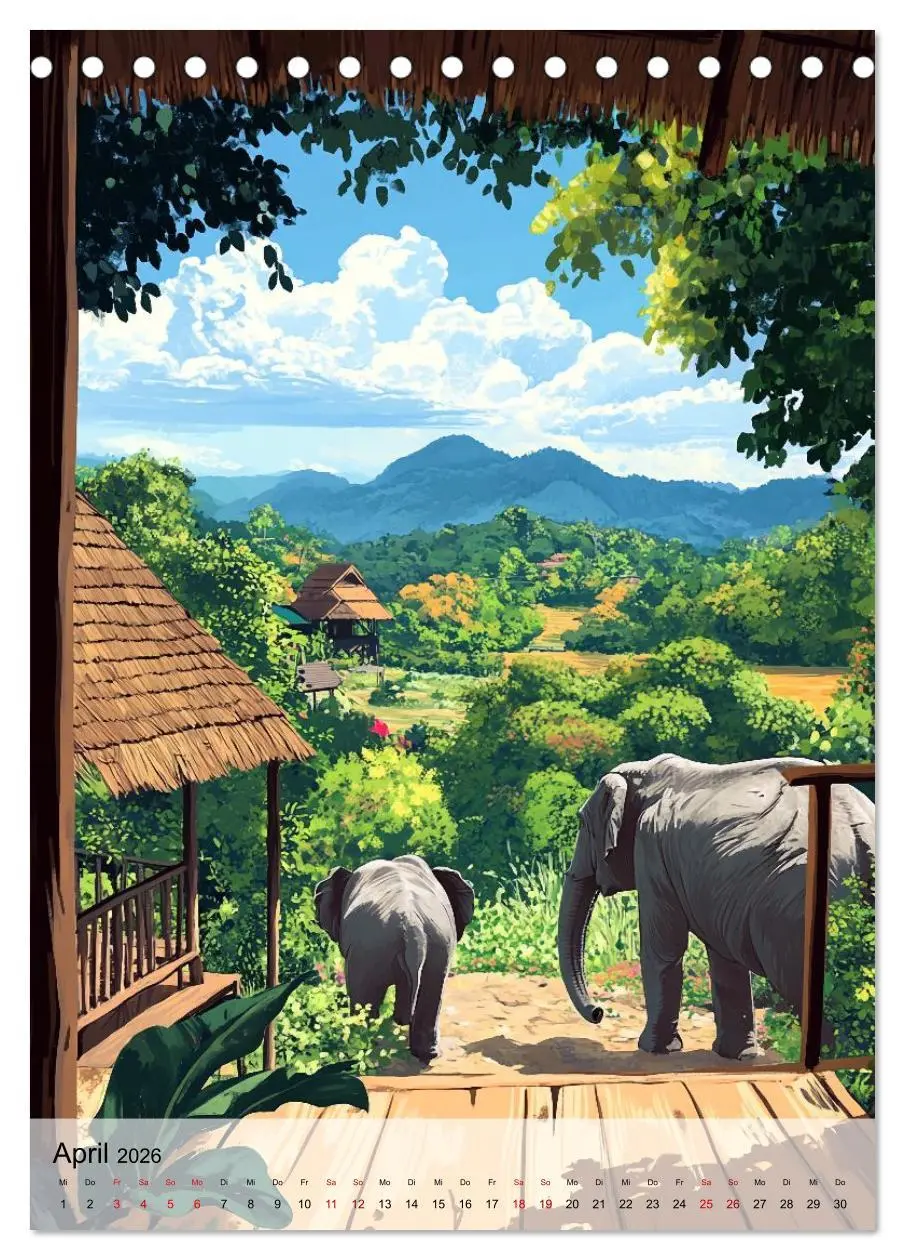 Bild: 9783457800812 | Thailand Fantasie (Tischkalender 2026 DIN A5 hoch), CALVENDO...