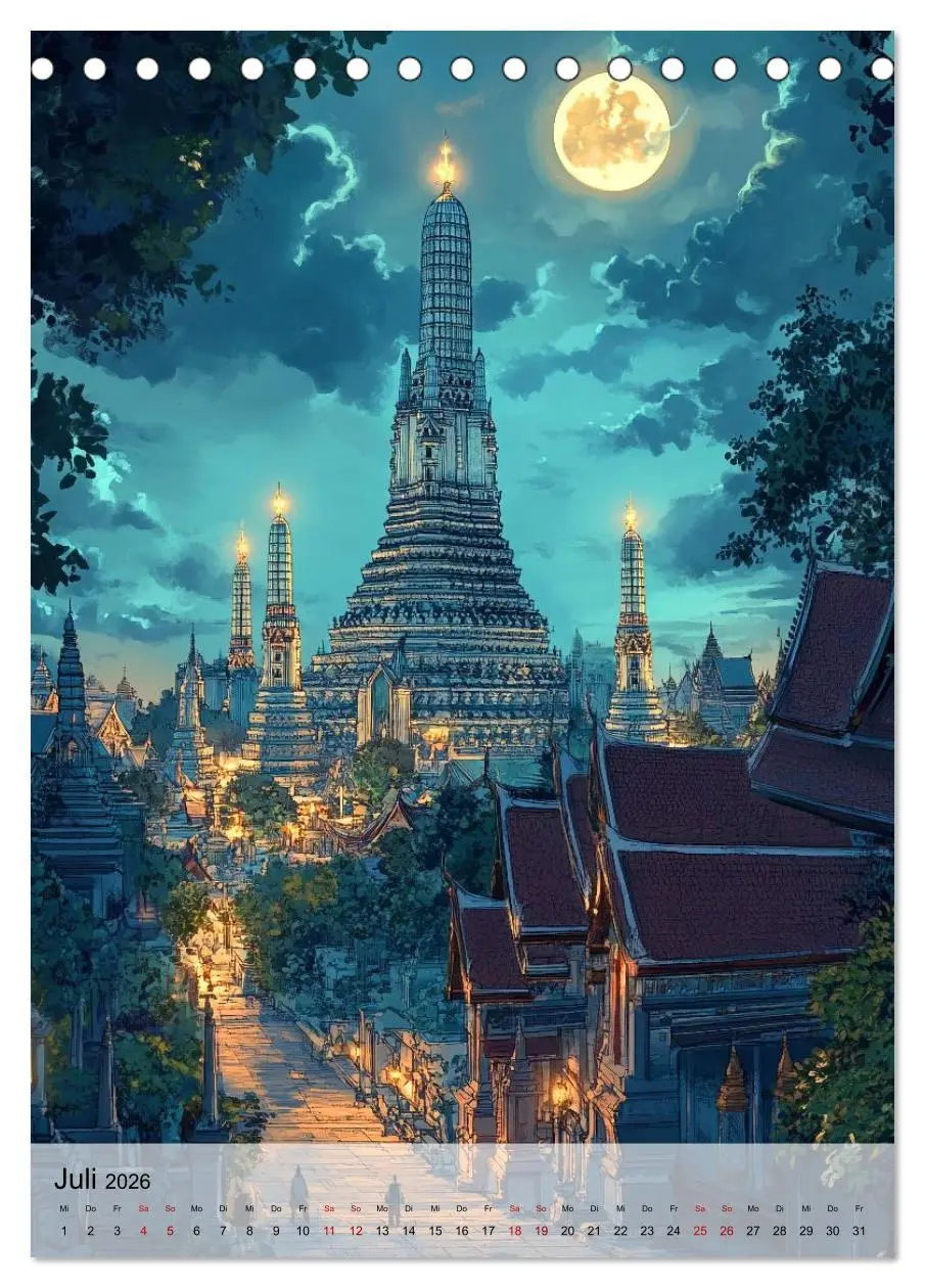 Bild: 9783457800812 | Thailand Fantasie (Tischkalender 2026 DIN A5 hoch), CALVENDO...