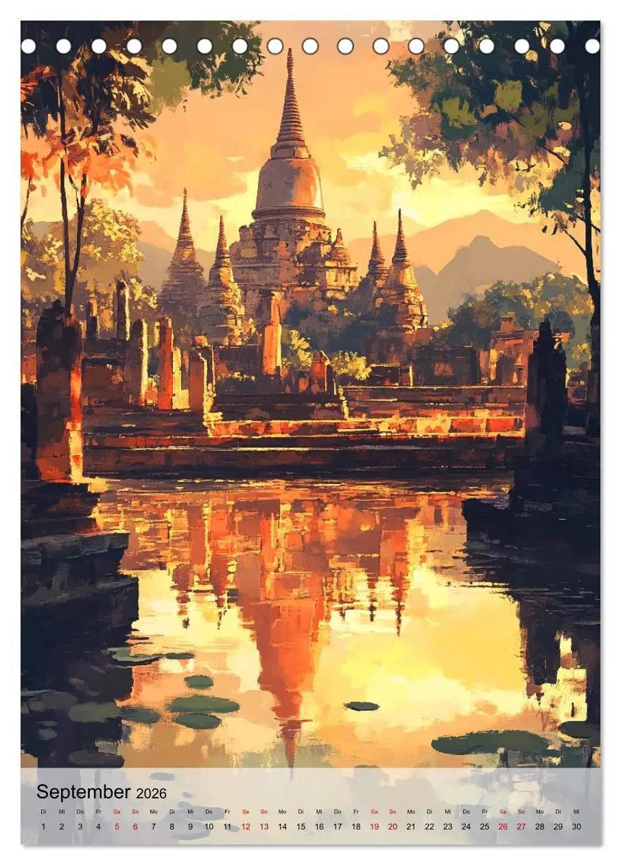 Bild: 9783457800812 | Thailand Fantasie (Tischkalender 2026 DIN A5 hoch), CALVENDO...