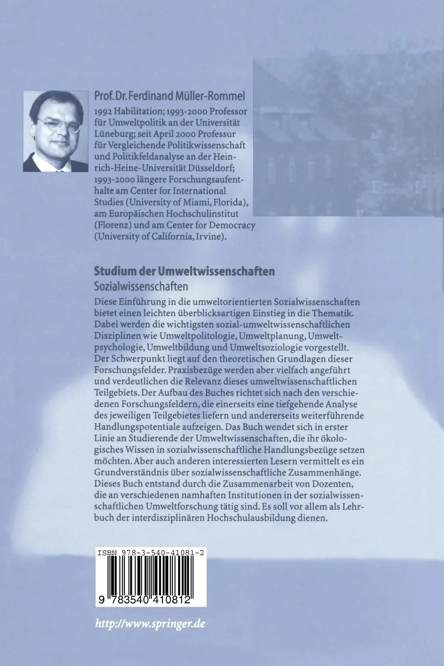 Rückseite: 9783540410812 | Sozialwissenschaften | Ferdinand Müller-Rommel | Taschenbuch | xviii