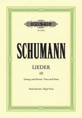 Cover: 9790014010812 | Lieder 3 | Gesang und Klavier/Voice and Piano | Robert Schumann | Buch