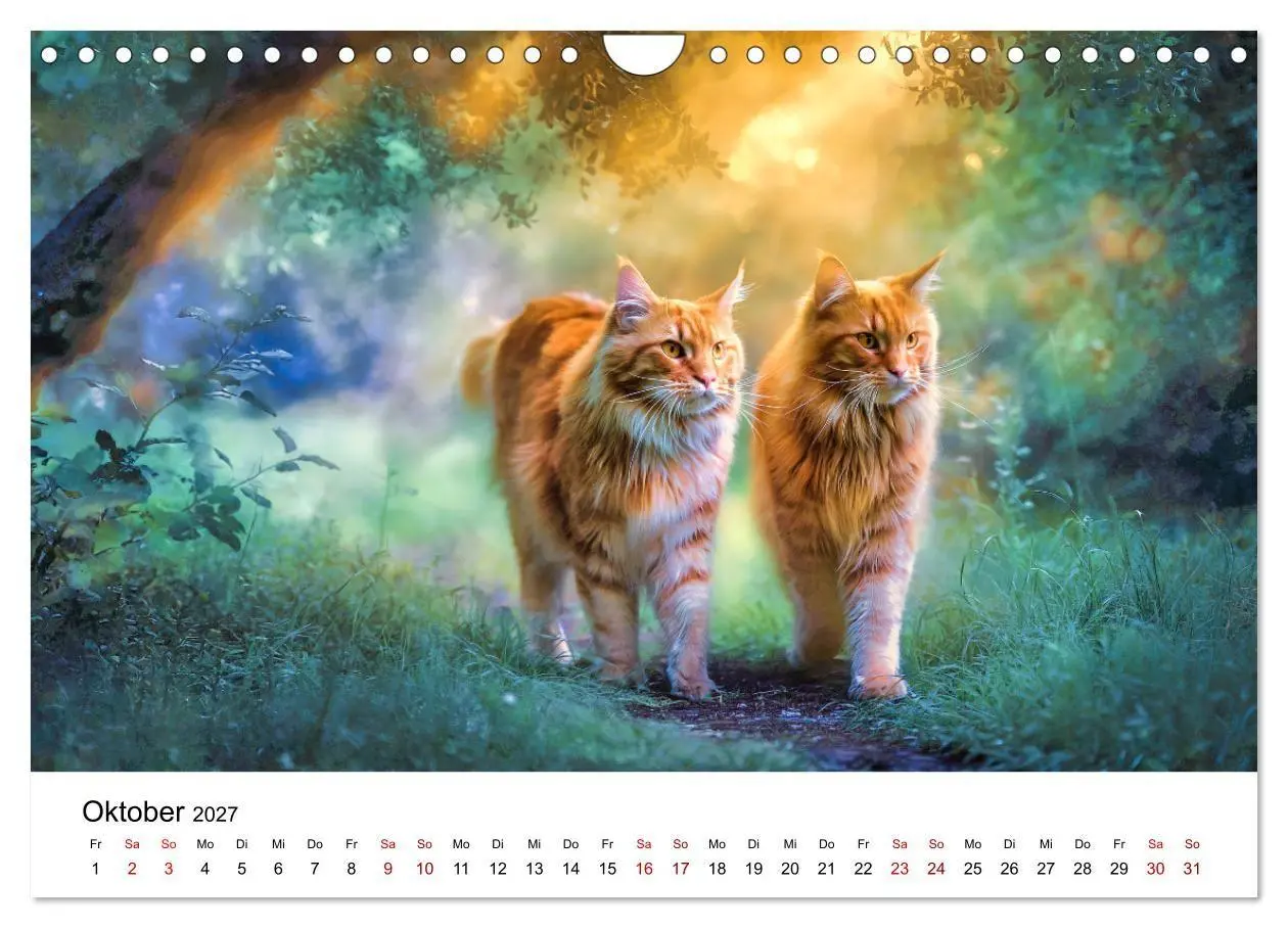 Bild: 9783516810912 | Eleganz in Pelz - ein Maine Coon - Kalender (Wandkalender 2027 DIN...