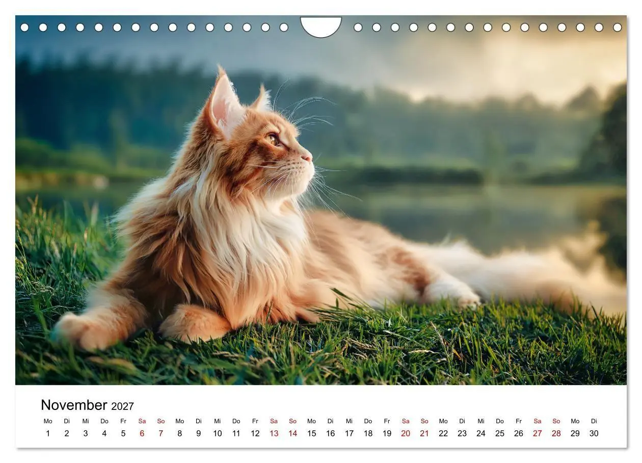 Bild: 9783516810912 | Eleganz in Pelz - ein Maine Coon - Kalender (Wandkalender 2027 DIN...