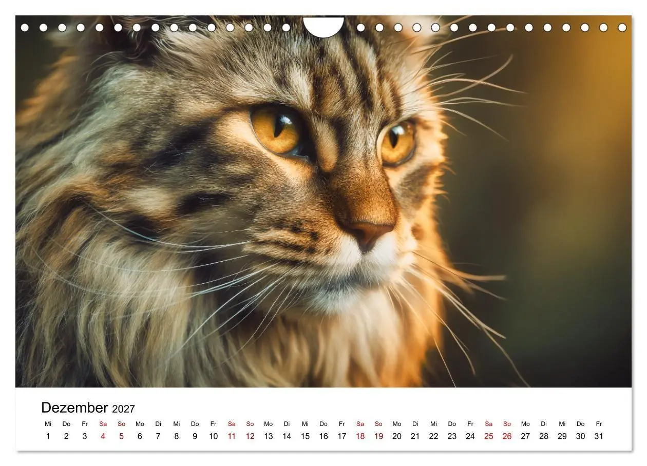 Bild: 9783516810912 | Eleganz in Pelz - ein Maine Coon - Kalender (Wandkalender 2027 DIN...