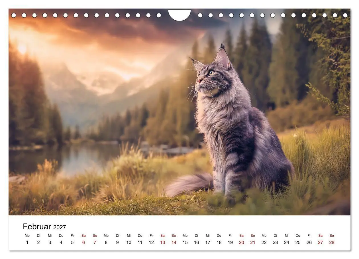 Bild: 9783516810912 | Eleganz in Pelz - ein Maine Coon - Kalender (Wandkalender 2027 DIN...