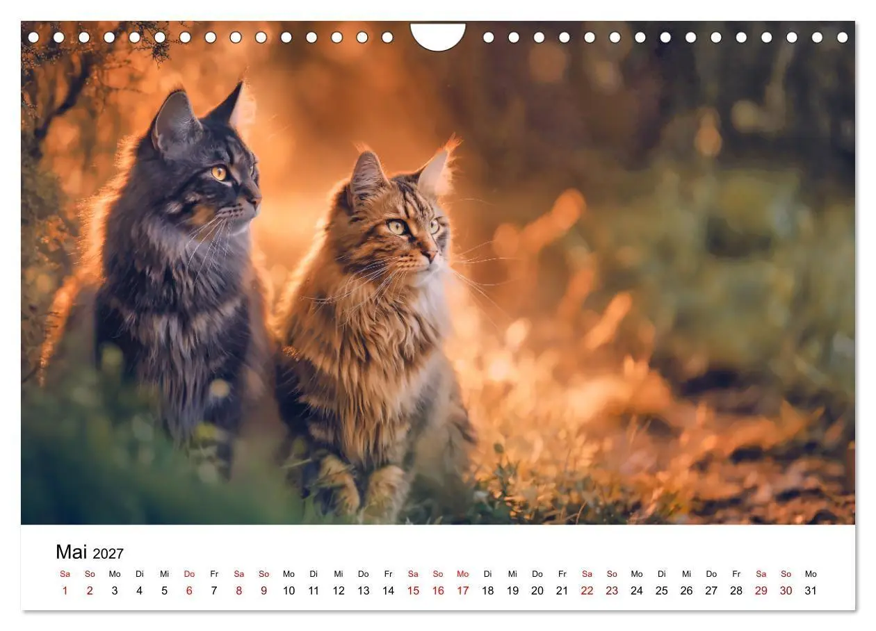Bild: 9783516810912 | Eleganz in Pelz - ein Maine Coon - Kalender (Wandkalender 2027 DIN...