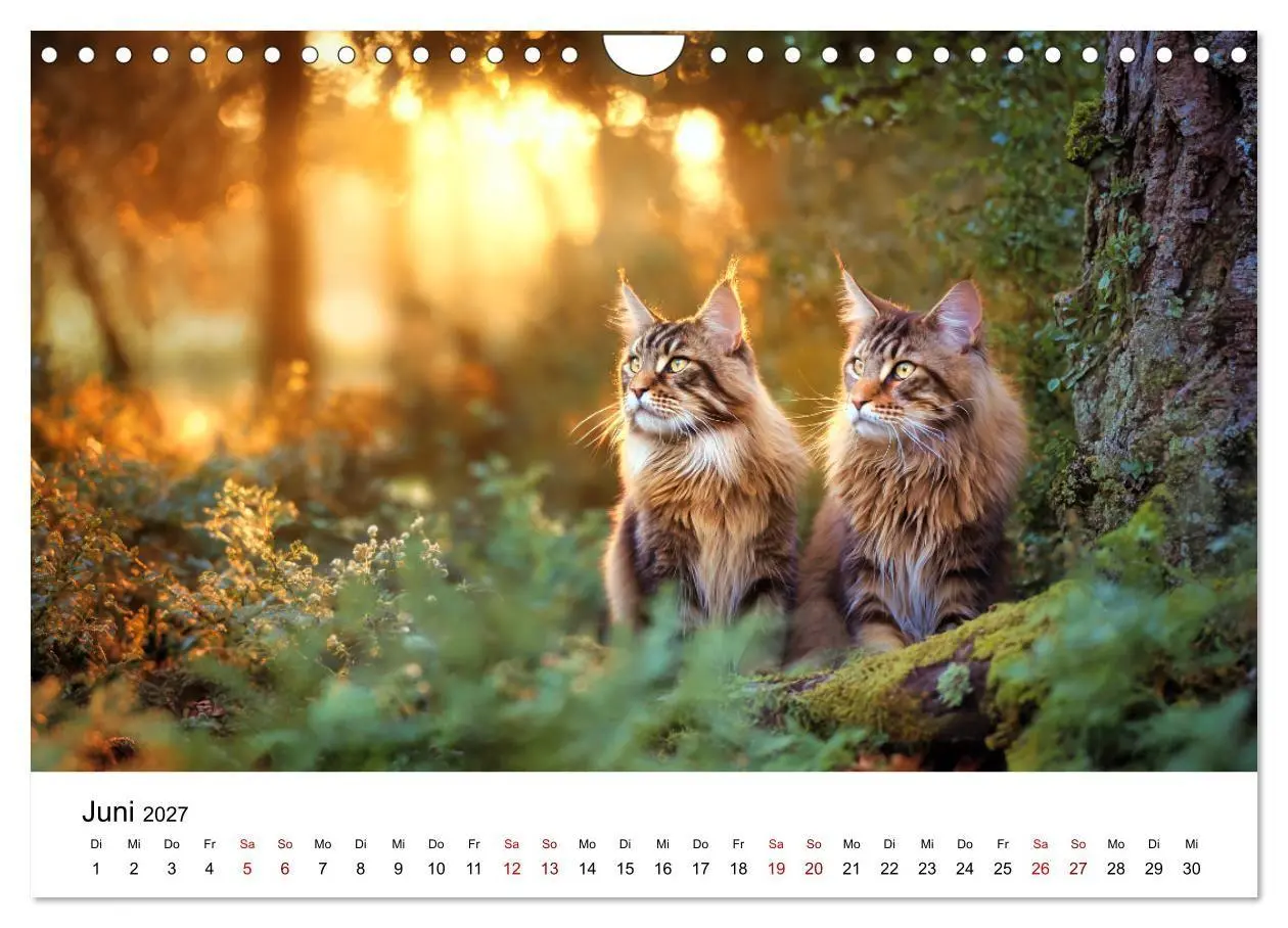 Bild: 9783516810912 | Eleganz in Pelz - ein Maine Coon - Kalender (Wandkalender 2027 DIN...