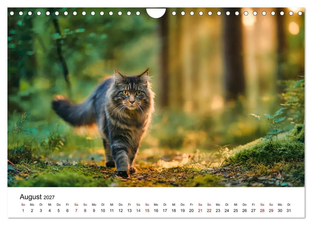 Bild: 9783516810912 | Eleganz in Pelz - ein Maine Coon - Kalender (Wandkalender 2027 DIN...
