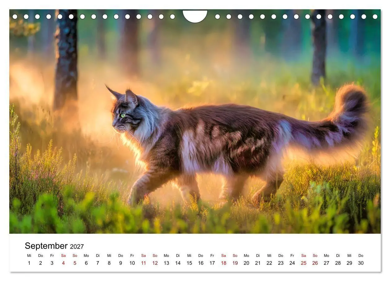 Bild: 9783516810912 | Eleganz in Pelz - ein Maine Coon - Kalender (Wandkalender 2027 DIN...