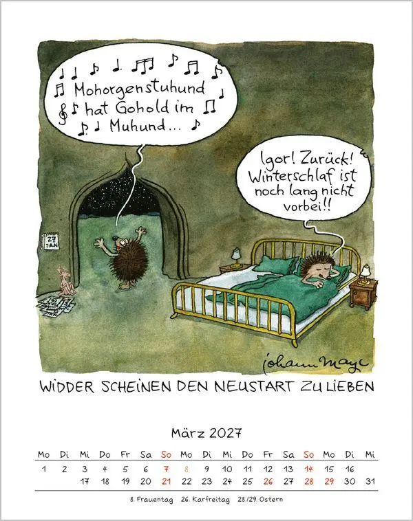 Bild: 9783819300912 | Widder 2027 | Verlag Korsch | Kalender | Spiralbindung | 13 S. | 2027