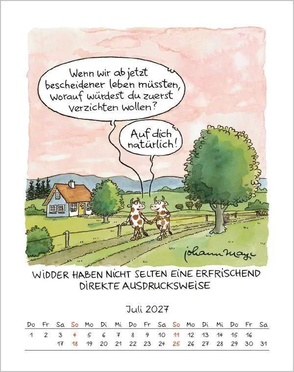 Bild: 9783819300912 | Widder 2027 | Verlag Korsch | Kalender | Spiralbindung | 13 S. | 2027