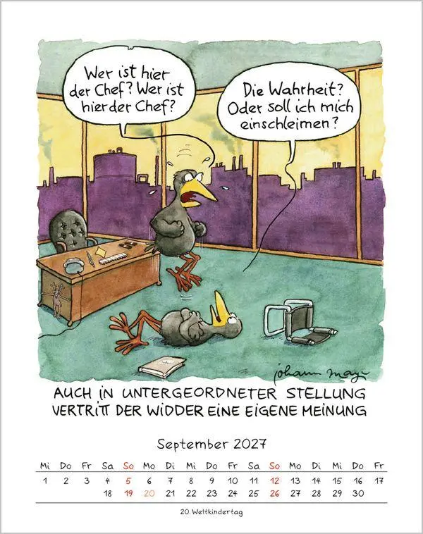 Bild: 9783819300912 | Widder 2027 | Verlag Korsch | Kalender | Spiralbindung | 13 S. | 2027