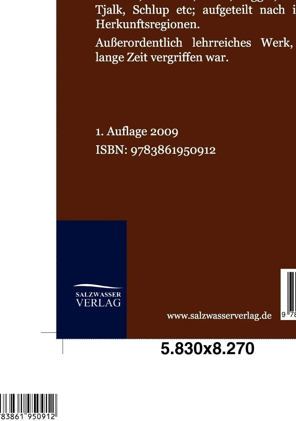 Rückseite: 9783861950912 | Die Frachtsegler der deutschen Kleinschiffahrt | Hans Szymanski | Buch