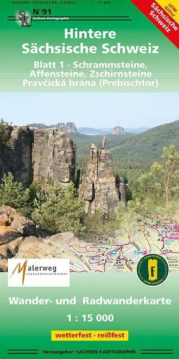 Cover: 9783868430912 | Hintere Sächsische Schweiz Blatt 1 - Schrammsteine, Affensteine,...