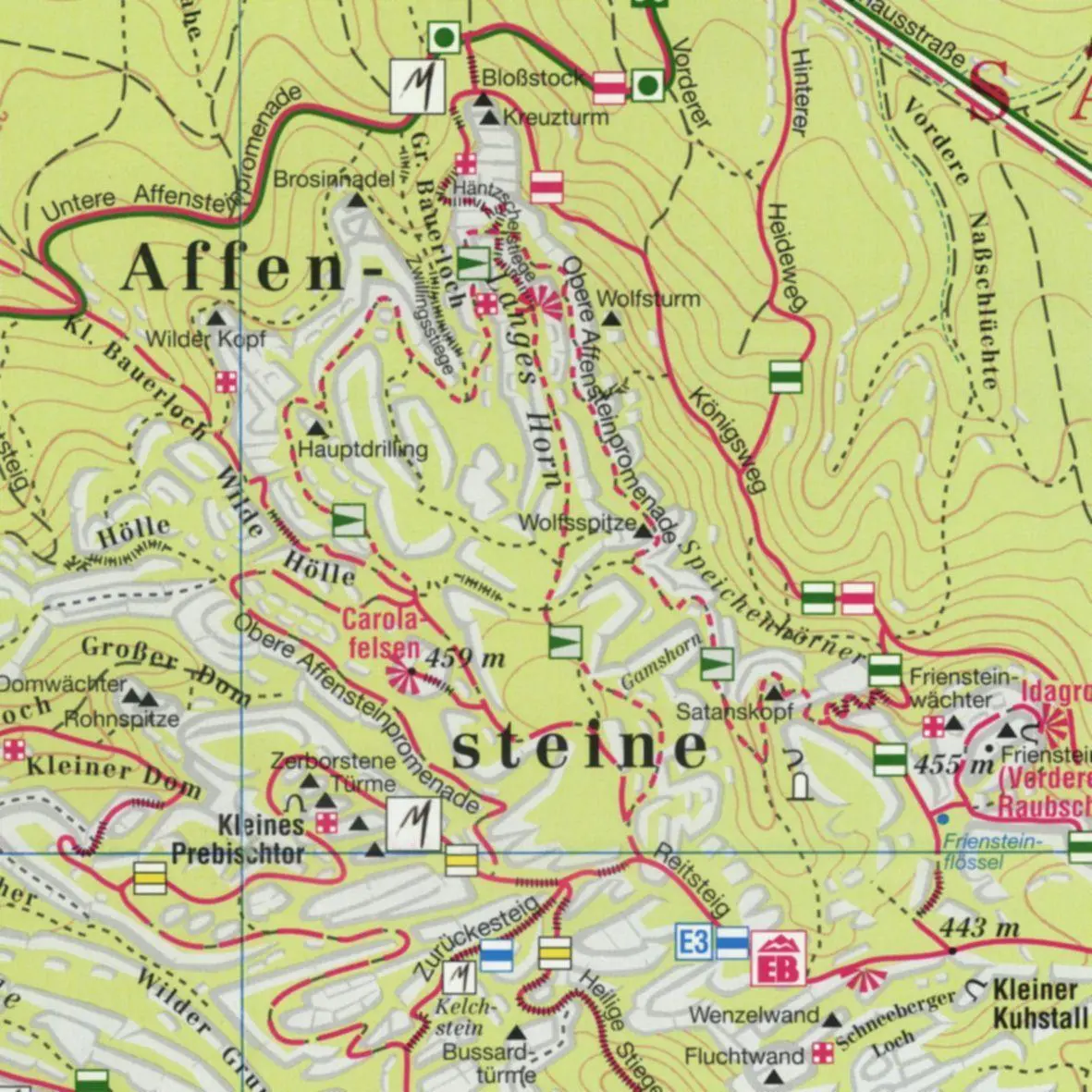 Bild: 9783868430912 | Hintere Sächsische Schweiz Blatt 1 - Schrammsteine, Affensteine,...