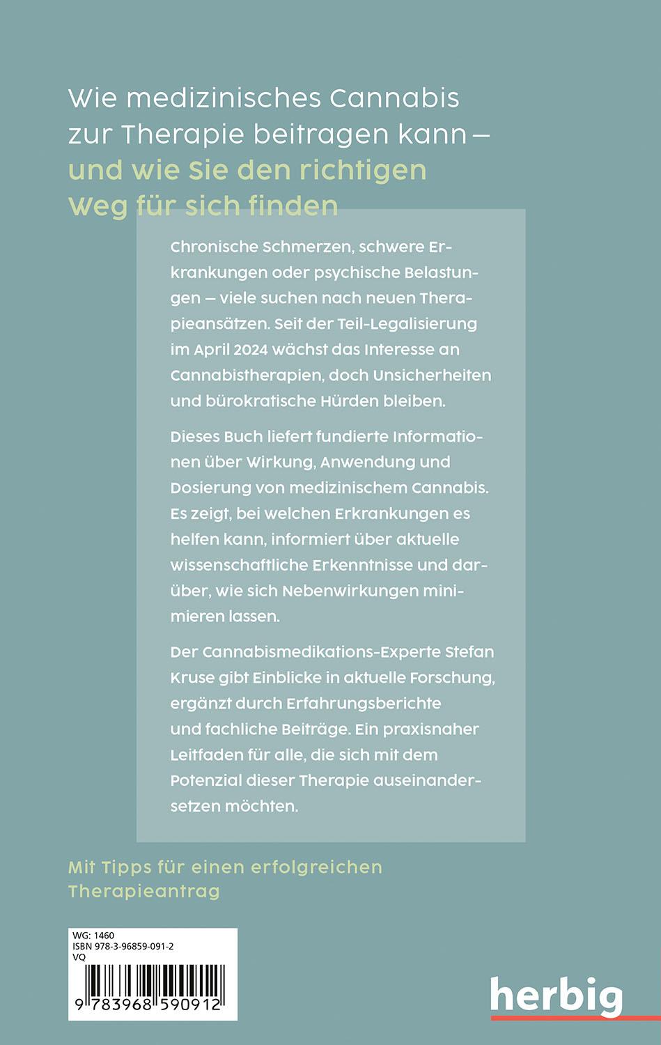 Rückseite: 9783968590912 | Patientenratgeber: Cannabis | Stefan Kruse | Taschenbuch | 176 S.
