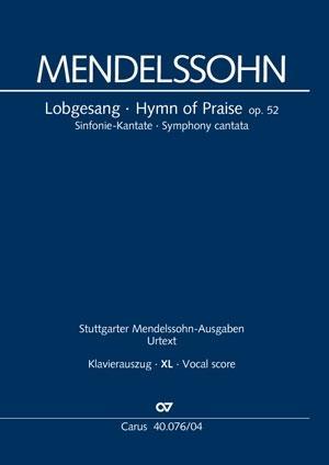 Cover: 9790007240912 | Lobgesang (Klavierauszug XL) | Sinfonie-Kantate MWV A 18,1840, Dt/engl