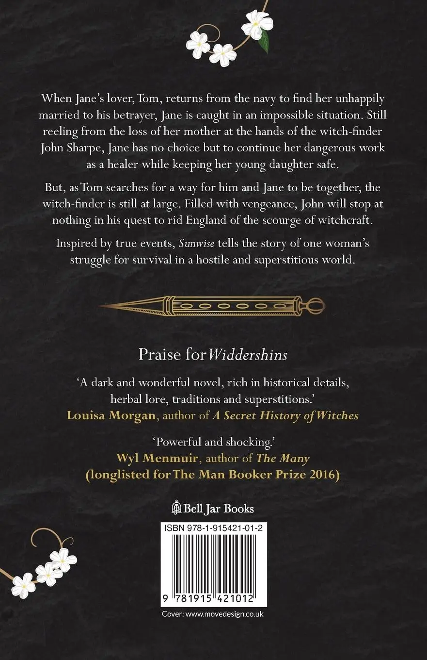Rückseite: 9781915421012 | Sunwise | Newcastle witch trials historical fiction | Helen Steadman