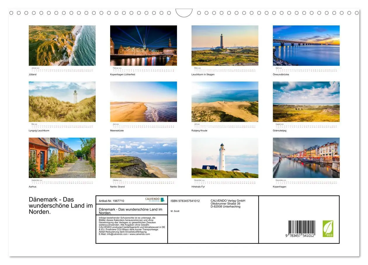 Bild: 9783457541012 | Dänemark - Das wunderschöne Land im Norden. (Wandkalender 2026 DIN...