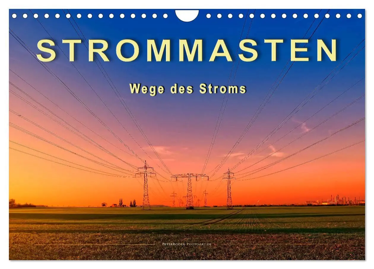 Cover: 9783457921012 | Strommasten - Wege des Stroms (Wandkalender 2026 DIN A4 quer),...