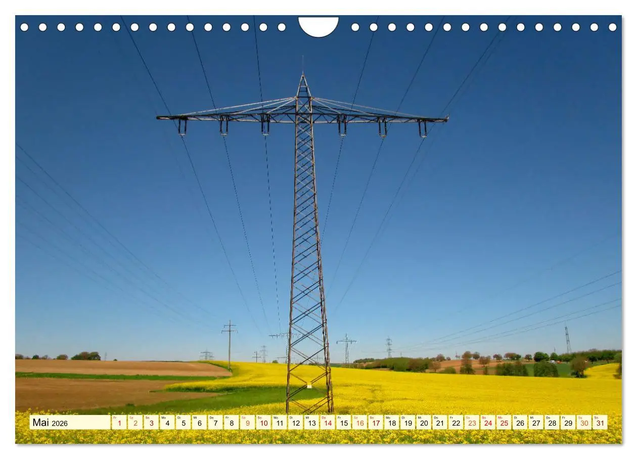 Bild: 9783457921012 | Strommasten - Wege des Stroms (Wandkalender 2026 DIN A4 quer),...