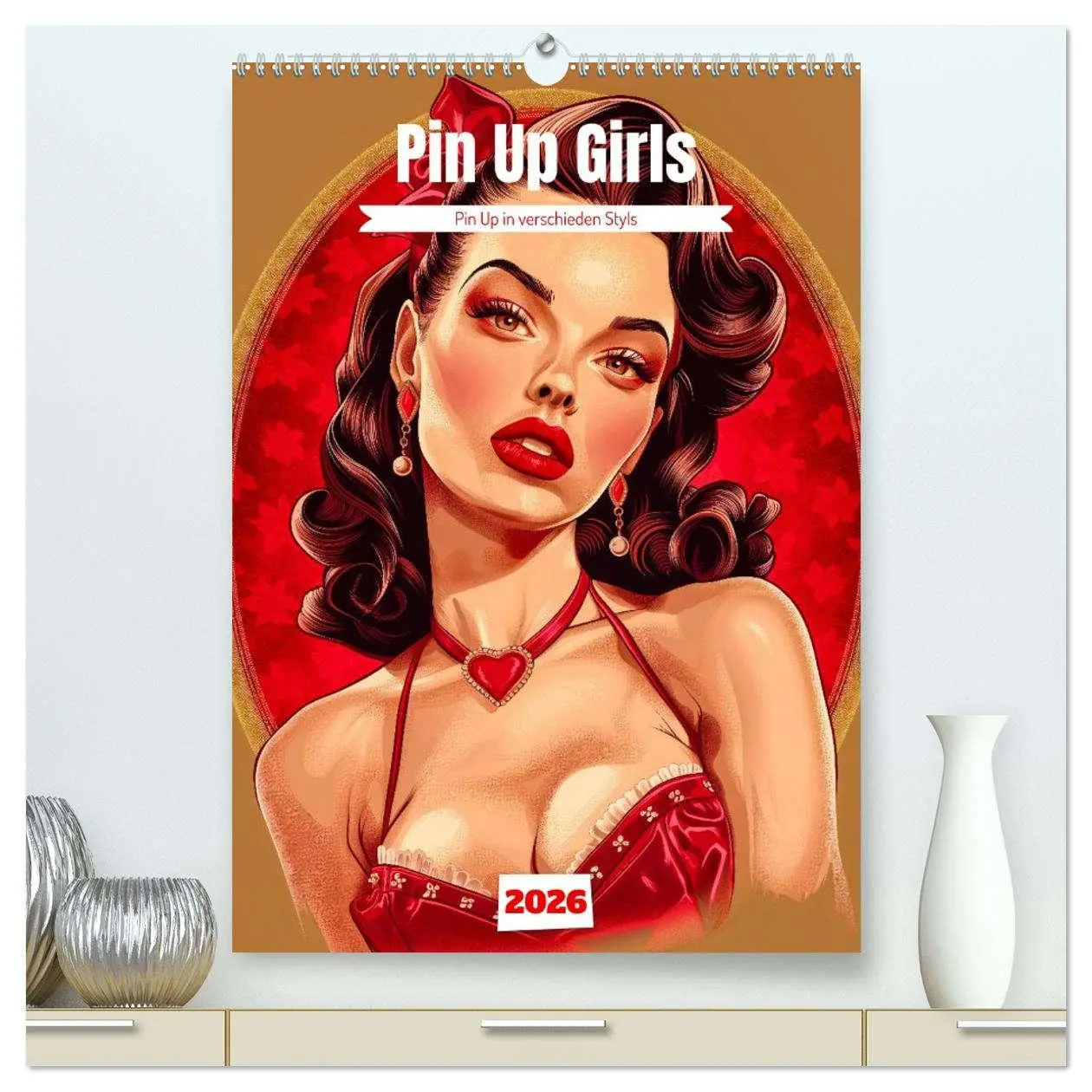 Cover: 9783516251012 | Retro PinUp Girls (hochwertiger Premium Wandkalender 2026 DIN A2...