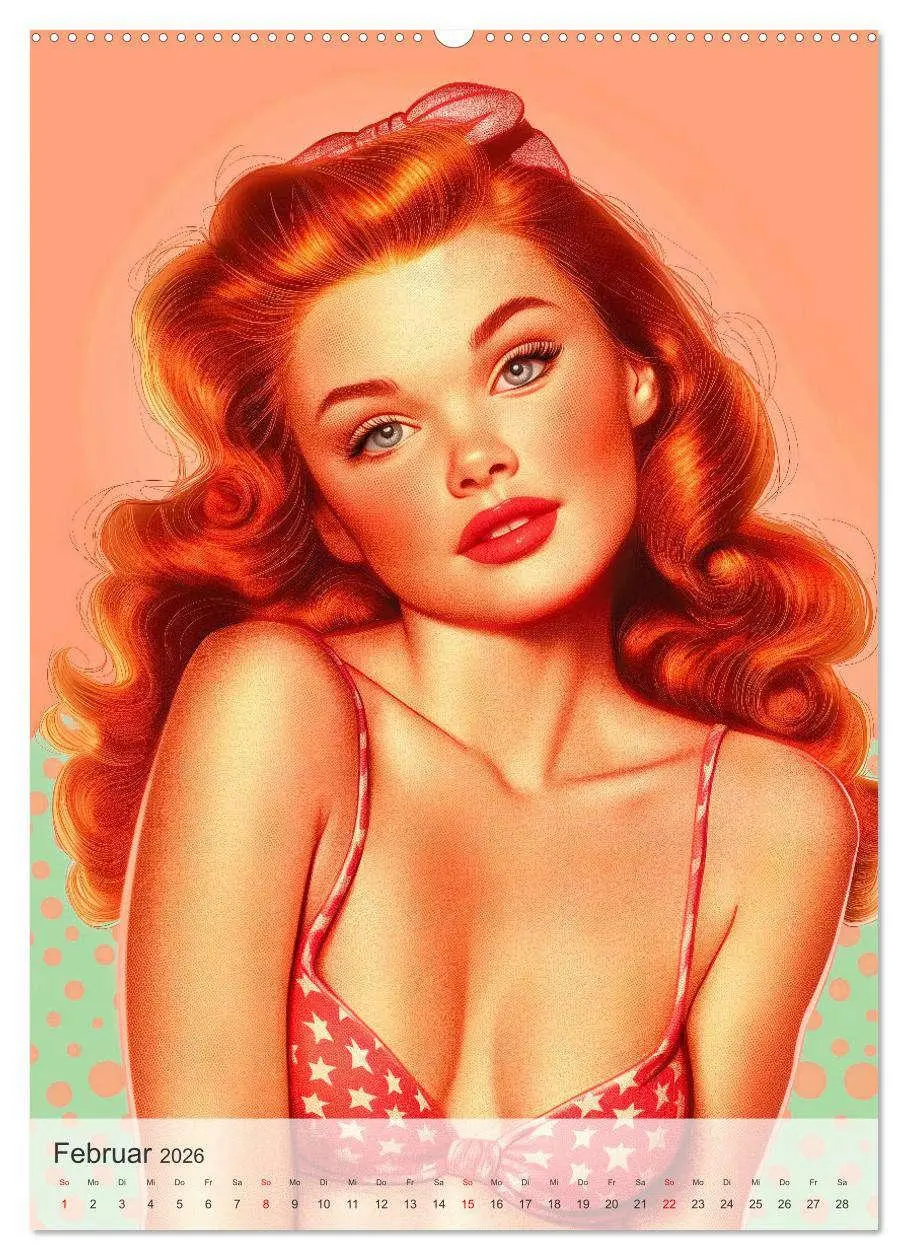 Bild: 9783516251012 | Retro PinUp Girls (hochwertiger Premium Wandkalender 2026 DIN A2...