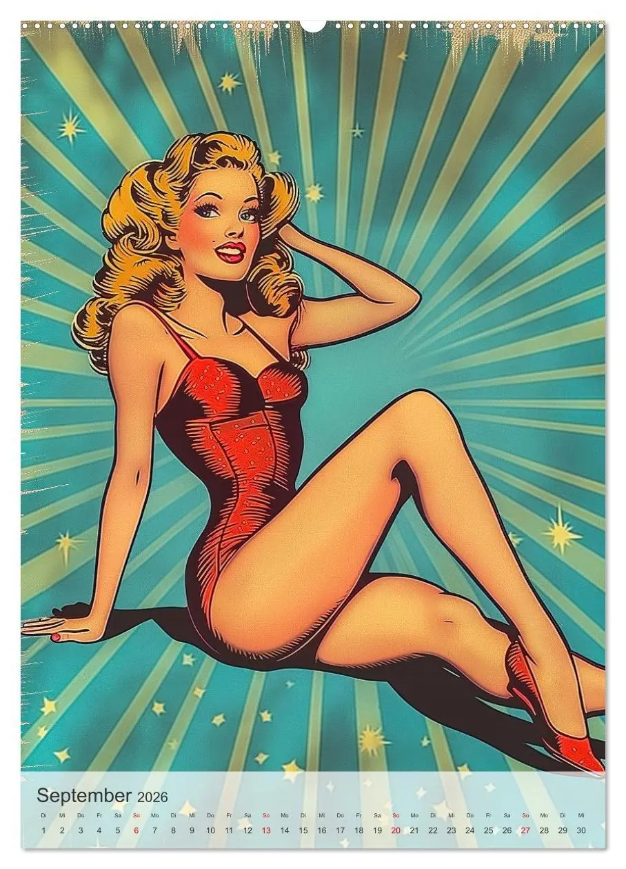 Bild: 9783516251012 | Retro PinUp Girls (hochwertiger Premium Wandkalender 2026 DIN A2...