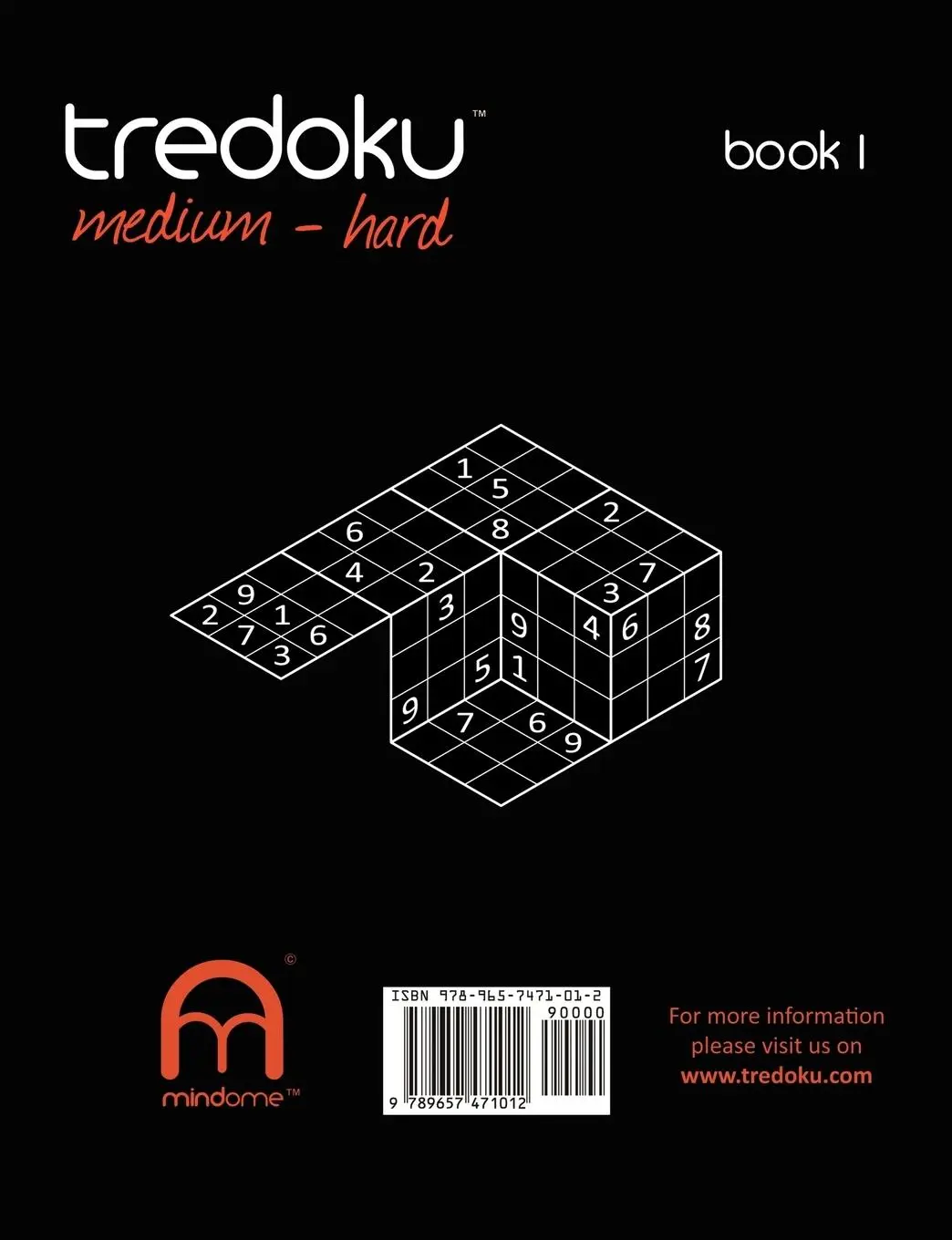 Rückseite: 9789657471012 | Tredoku - Medium-Hard 1 | Mindome Games | Taschenbuch | Englisch