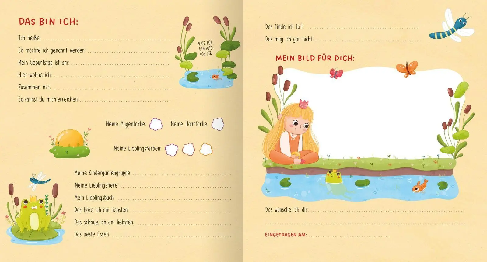 Bild: 4014489141112 | Meine Kindergartenfreunde - Einhorn und Prinzessin | Jana Engelhardt