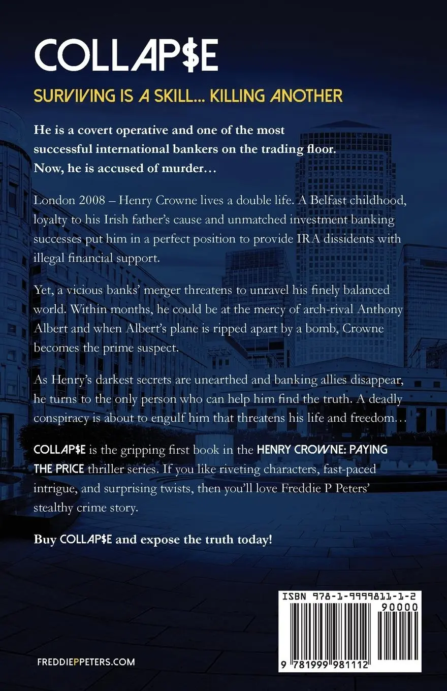 Rückseite: 9781999981112 | Collapse | Surviving is a skill - Killing another | Freddie P Peters
