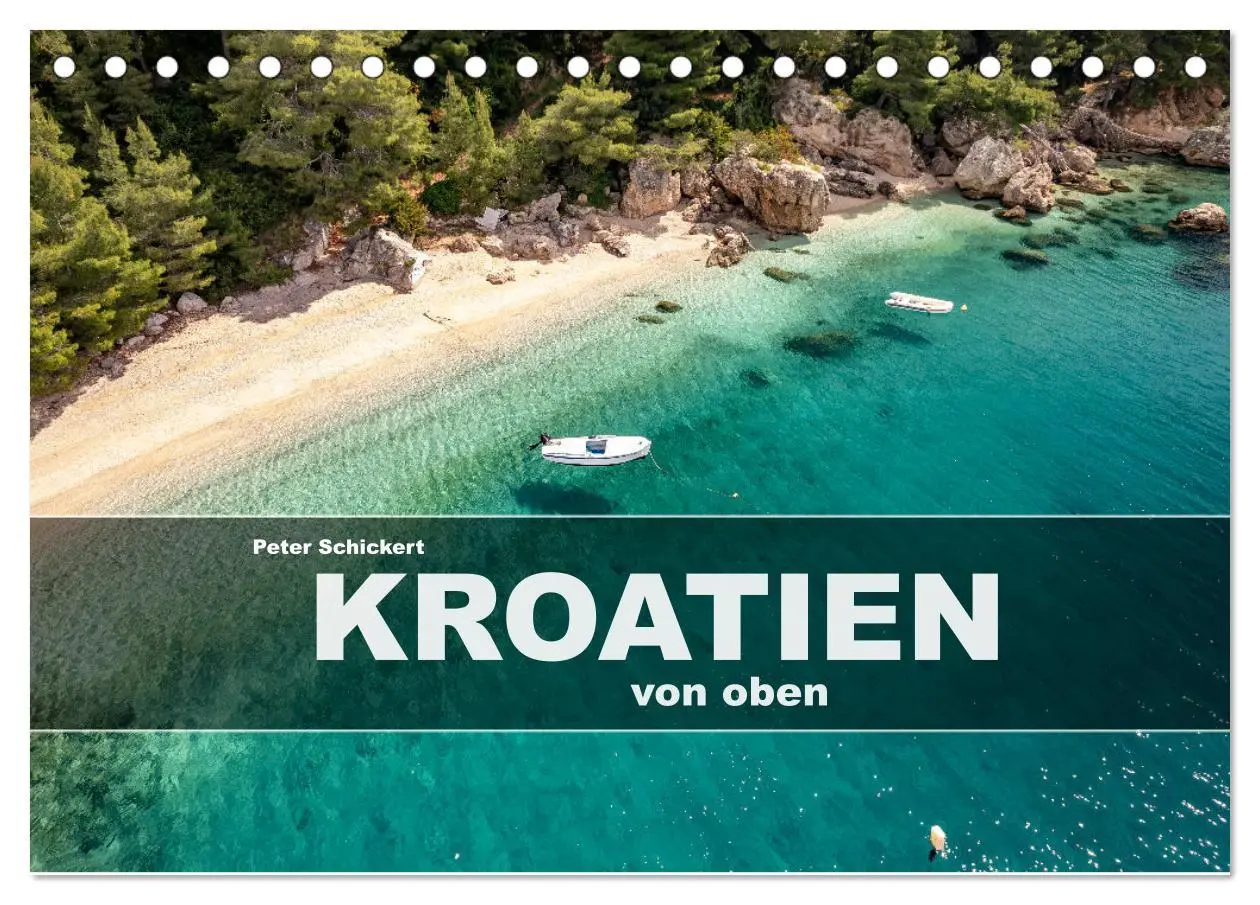 Cover: 9783457391112 | Kroatien von oben (Tischkalender 2026 DIN A5 quer), CALVENDO...