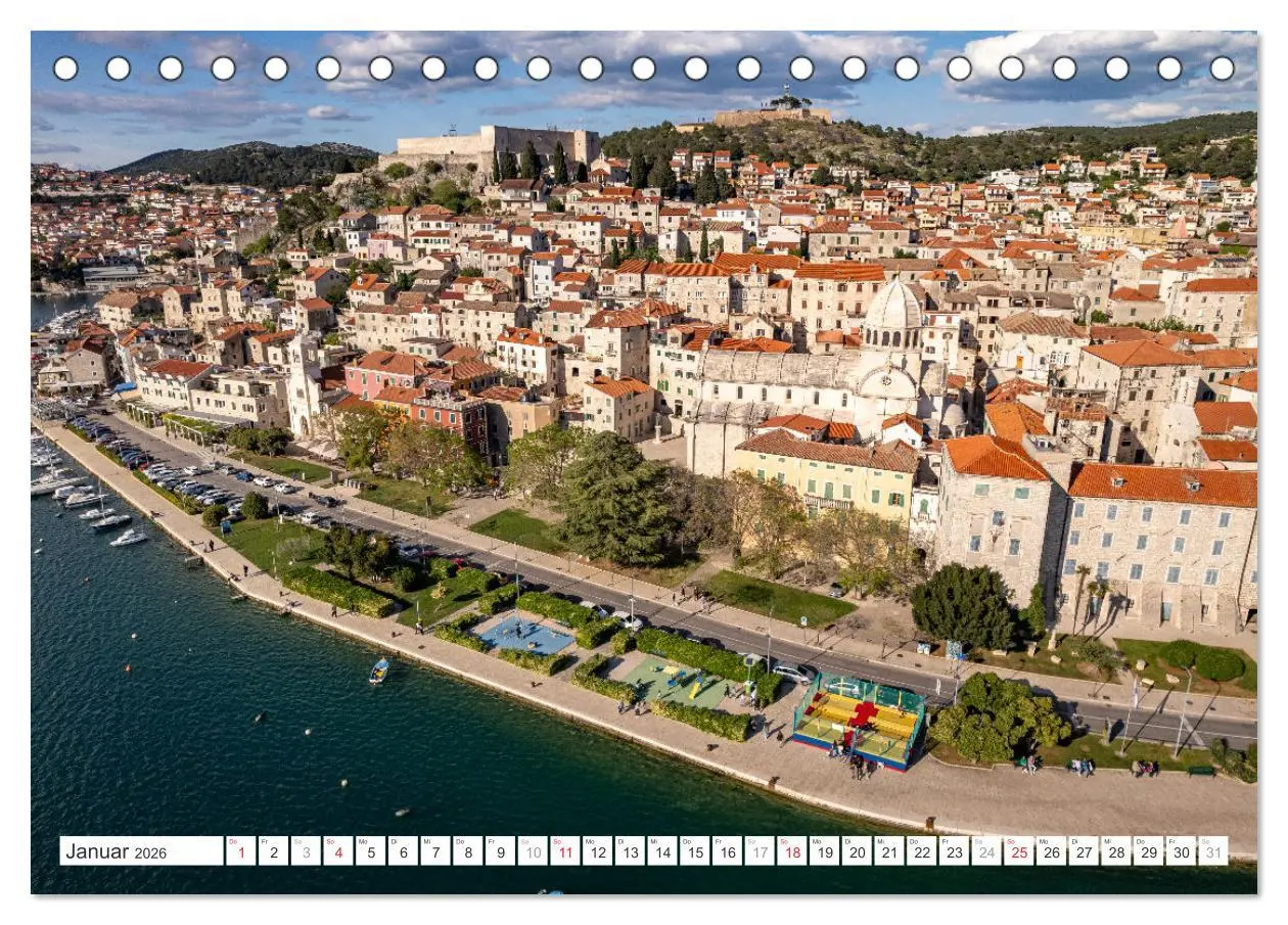 Bild: 9783457391112 | Kroatien von oben (Tischkalender 2026 DIN A5 quer), CALVENDO...