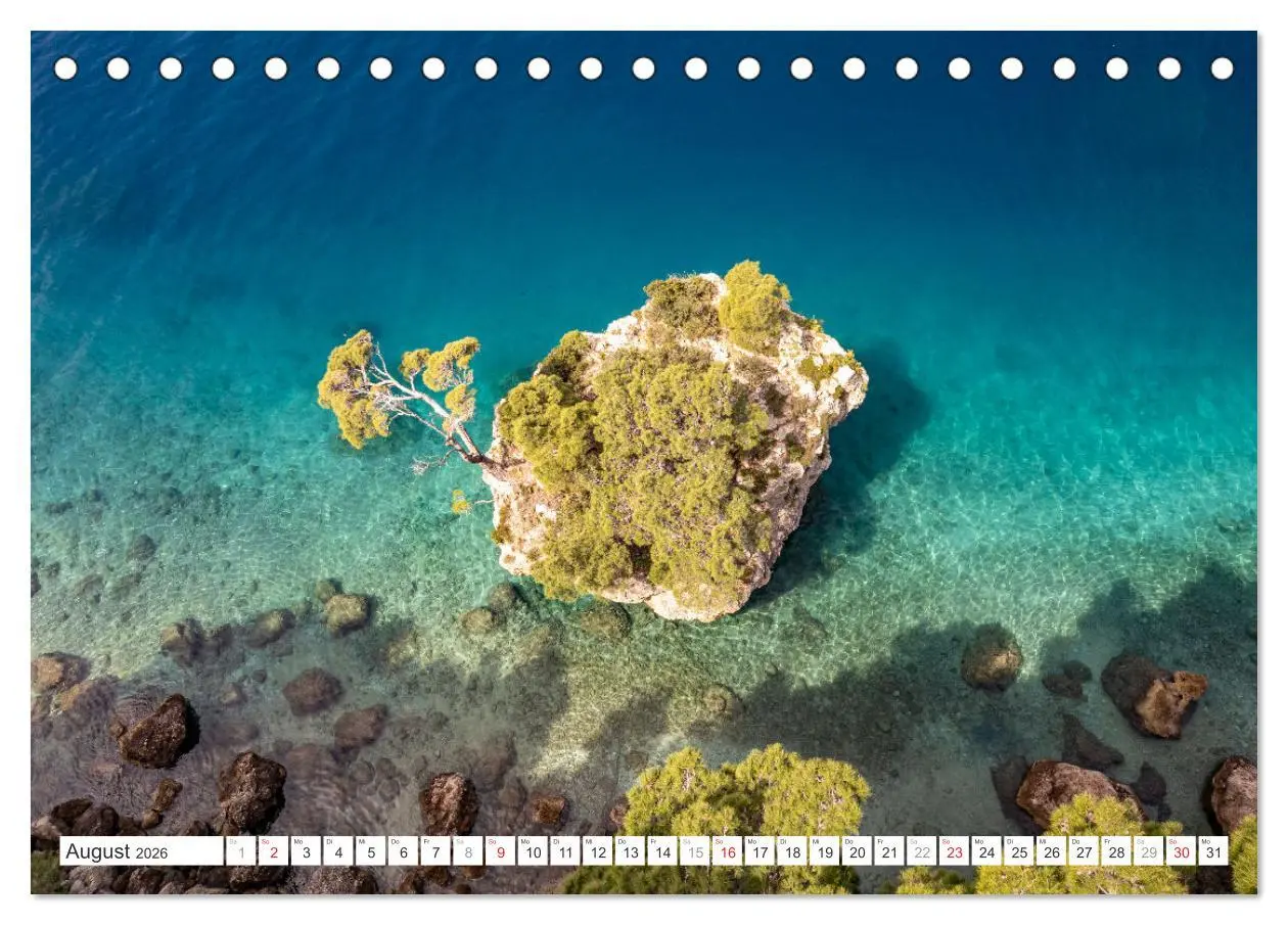 Bild: 9783457391112 | Kroatien von oben (Tischkalender 2026 DIN A5 quer), CALVENDO...