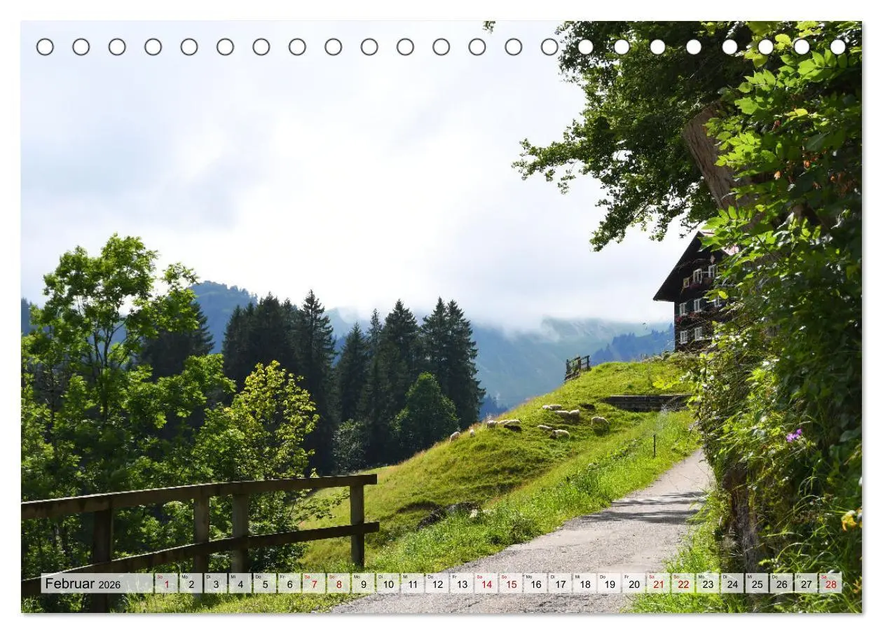 Bild: 9783457601112 | Kleines Walsertal - Das Kleinwalsertal in Vorarlberg (Tischkalender...
