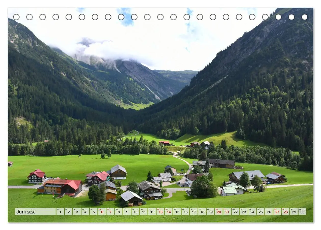 Bild: 9783457601112 | Kleines Walsertal - Das Kleinwalsertal in Vorarlberg (Tischkalender...